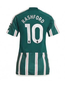 Manchester United Marcus Rashford #10 Replika Borta Kläder Dam 2023-24 Kortärmad